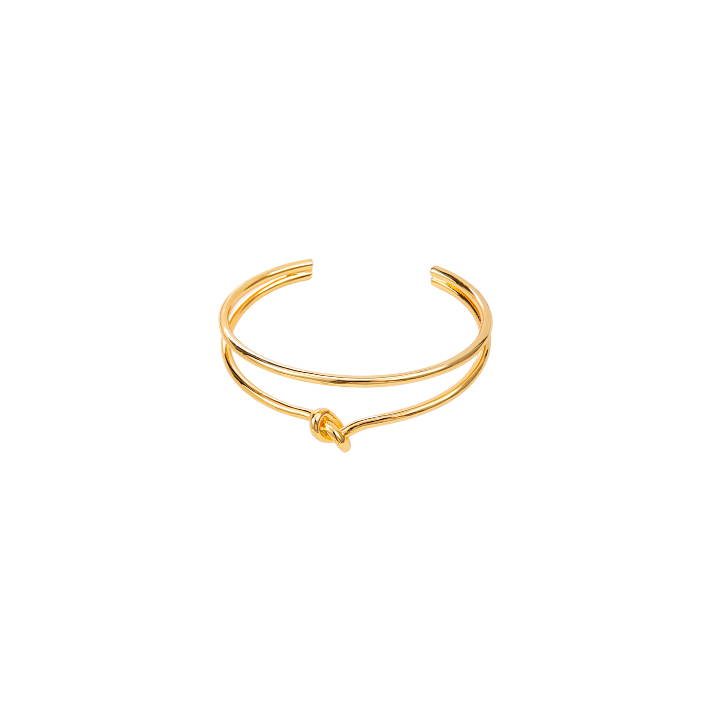 Eternal Knot Bangle | 24K Gold/Silver Plated Brass | Timeless Cultural Symbol Bracelet