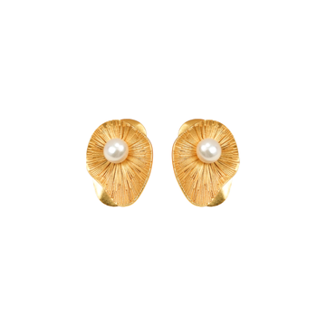 Dual-Tone Floral Drop Earrings | 24K Gold & Silver Fusion | Artisanal Botanical Design | Niche Collection