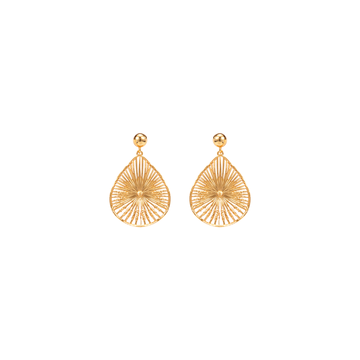 Lotus Dewdrop Earrings | Dual-Tone 24K Gold & Silver | Liquid Poetry in Motion