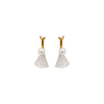 Lace Texture Earrings | 24K Gold Plated Brass | Delicate Filigree Elegance