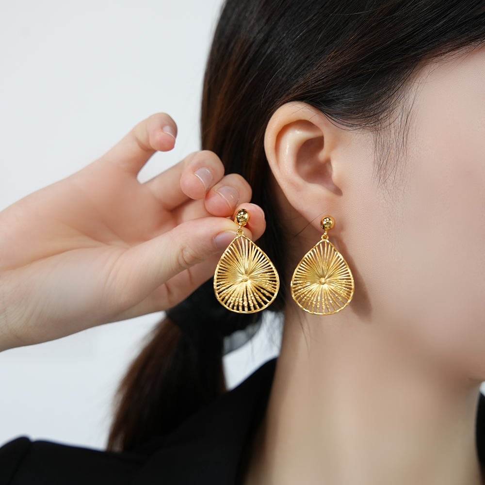 Lotus Dewdrop Earrings | Dual-Tone 24K Gold & Silver | Liquid Poetry in Motion