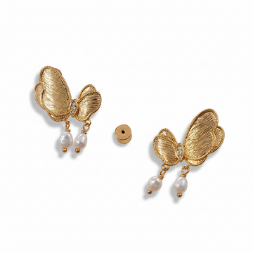 Textured Teardrop Statement Earrings - 18K Gold Plated & Silver Tone Bold Drop Earrings for Women, Artistic Textured Daily Wear Jewelry