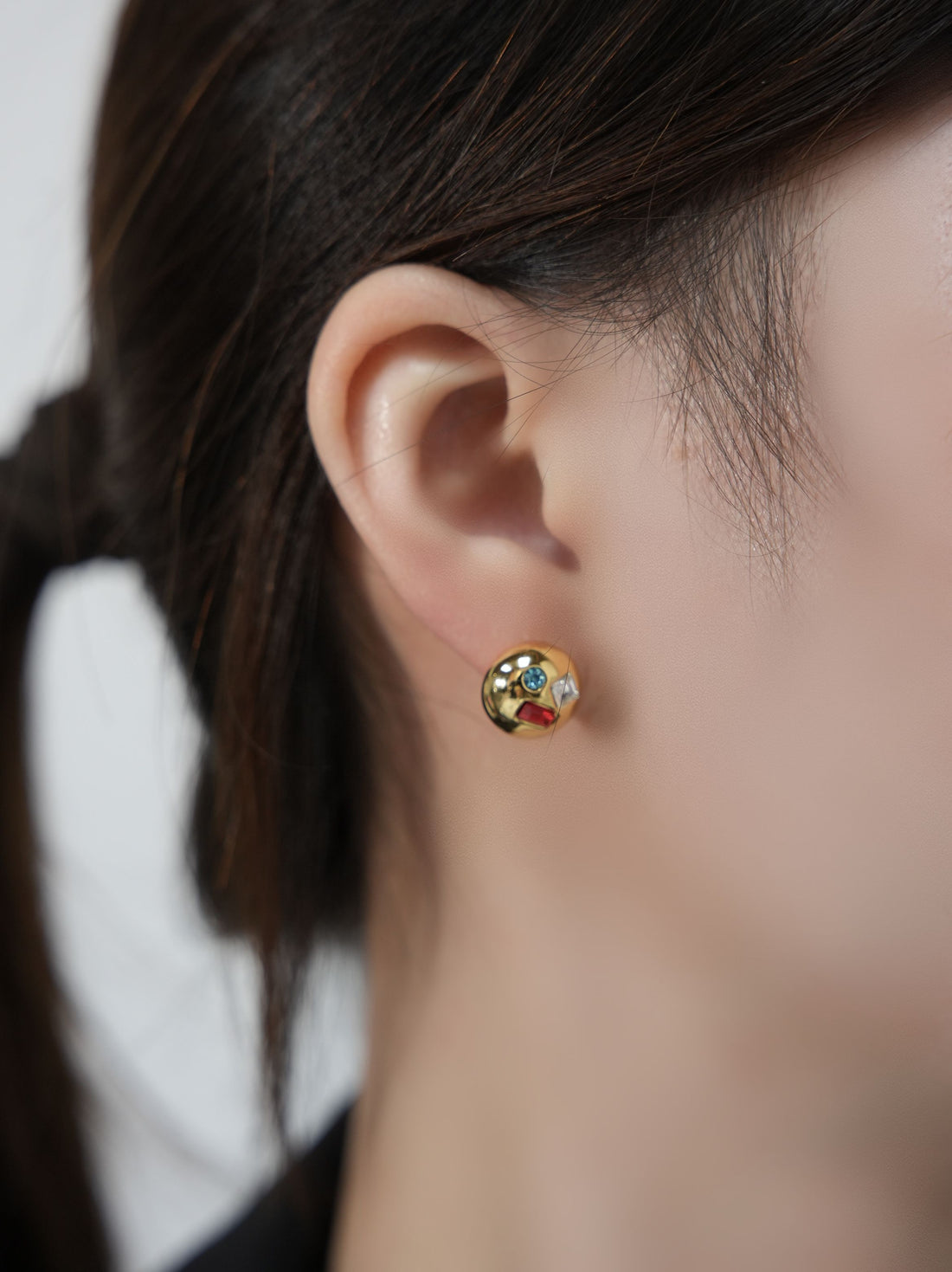 Liquid Metal Droplet Earrings | Dual-Tone 24K Gold & Silver | Textured Statement Drops | Niche Collection